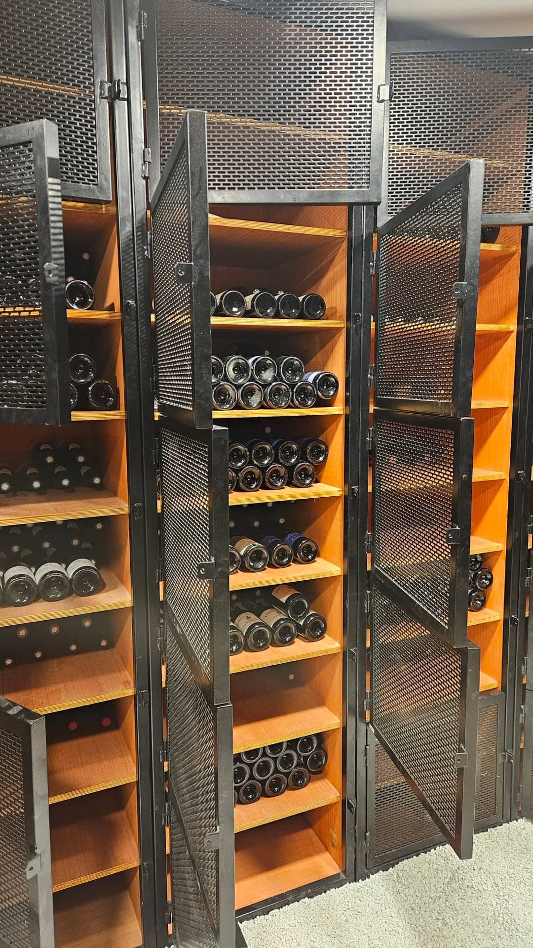 Casiers de stockage de vin climatisés